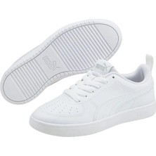 Puma 384311 01 Rickie Jr Beyaz-Gri Kadın Spor Ayakkabı