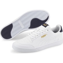 Puma Shuffle Perf 380150 06 Erkek Beyaz-Altın-Laci Spor Ayakkabı