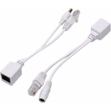 Pasif Poe Enjektör Adaptör Seti | RJ45 Ethernet Üzerinden Güç ve Veri Aktarımı | Ip Kamera ve Ağ Cihazları Için