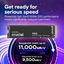 Crucial P310 4tb Pcıe Gen4 2280 Nvme M.2 SSD CT4000P310SSD8 (7100-6000 Mbs)
