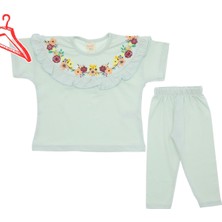 Kız Çocuk Taytlı Takım Baskılı