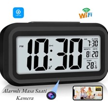 Alarmlı Dijital Masa Saati Kamera