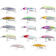 Ryuji Bubble Bait 8cm 12gr Sinking Maket Balık Rainbow Chart