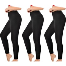 İki Yıldız Iyteks Kadın Battal Likralı Uzun Tayt 3'lü 63115