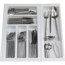 Mutfak Çekmece Içi Kaşıklık 44 cm X 48 cm Yanlar ve Boydan 4,5 cm Kesilebilir Beyaz