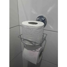 Tuvalet Kağıdı Askısı 2 Bölmeli Krom Duvara Monte Vidalı