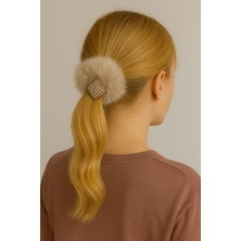 Gigi Giyim Taş Detaylı Peluş Bağlamalı Toka