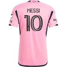Inter Miami Pembe Messi Futbol Çocuk Forması 3'lü Set Bileklik Hediyeli