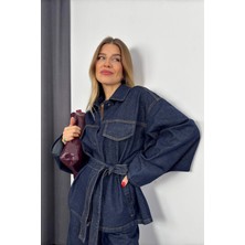 Lacivert Ceket Pantolon Denim Takım