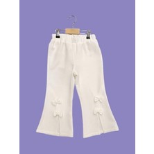 Kız Çocuk Fiyonklu Ispanyol Paça Pantolon