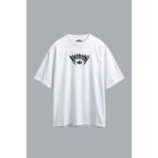 Hardbison Beyaz Oversize T-Shirt