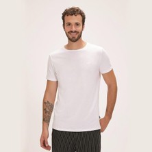 Bad Bear Solid Erkek T-Shirt - Kırık Beyaz