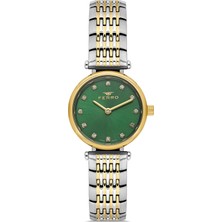 Ferro Sarı ve Gümüş Çelik Kordon Kadın Kol Saati FL43020A-D6