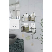 10 Adet 7X7CM Yedek Süper Güçlü Yapışkanlı Askı, 20KG Banyo - Mutfak Raf Tutucu Sticker, Delmesiz