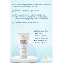 Le Natura Prebiyotikli ve Organik doğan Bebek Pişik Kremi – 2 x 75 ml , Doğal Koruma, Hızlı Onarım