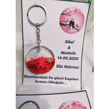 15 Adet Magnet Epoksi Anahtarlık Düğün,kına,söz,nişan Hediyeliği Anahtarlık Hediyelik