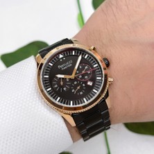 Ferrucci Function Erkek Kol Saati Siyah Çelik Kordon Çelik Kasa 3 ATM Suya Dayanıklılık zmfer001