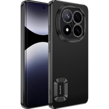 Redmi Note 14 Pro 4g Kılıf Kamera Korumalı Logo Gösteren Ardx Omega Kapak - Siyah