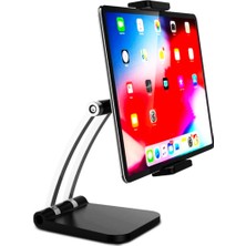 Ayarlanabilir Masaüstü Tablet ve Telefon Tutucu Stand (Siyah)