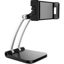 Ayarlanabilir Masaüstü Tablet ve Telefon Tutucu Stand (Siyah)