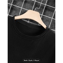 Erkekler Için Amerikan Moda Trendi Yuvarlak Yakalı Rahat Üst, Ilginç Çizgili Grafik Baskılı Oversize