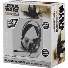 Volkano Star Wars Mandalorıan Kablolu Kulaklık LED Işıklı Mikrofonlu  Lisanslı 2 Yıl Garantili SW-2000-MN