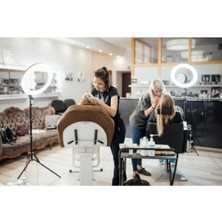 18inç Ring Light Selfie Işığı Tiktok Video Youtube Işığı Tattoo Dövme Işığı Kuaför Makyaj Işığı LED Işık