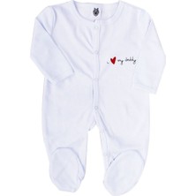 Dady Yazılı Beyaz Patikli Tulum - 1014216
