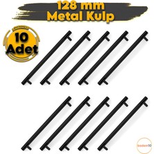 Hitit 10'lu 128 mm 12.8 cm Çekmece Dolap Dolabı Kapak Kulpu Kulpları Kulbu Metal Kulp Mobilya Mutfak