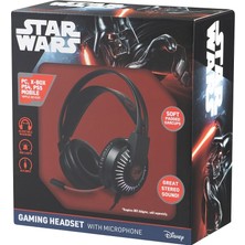 Volkano Star Wars  Kablolu Kulaklık LED Işıklı Mikrofonlu  Lisanslı 2 Yıl Garantili SW-2000-BB