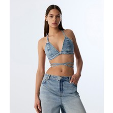 Hotfıx Baskılı Jean Büstiyer TS1250006101629