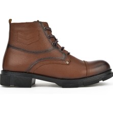 Ziya, Erkek Hakiki Deri Kürklü Bot 153999Z045 Taba