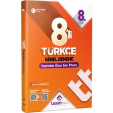 Talentteam Yayınları 8. Sınıf Türkçe 8 Li Genel Deneme