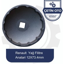 Renault Yağ Filitre Anahtarı 12X73.4MM
