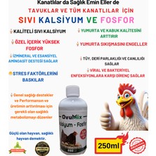 Ovumix Sıvı Kalsiyum & Fosfor Desteği – Kanatlılar İçin Güçlü Kabuk ve Sağlıklı Üretim (250 ml)