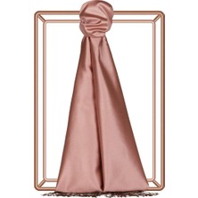 Ipekevi Çift Taraflı Düz Renk Ipek Şal 00927-GÜL Pembe