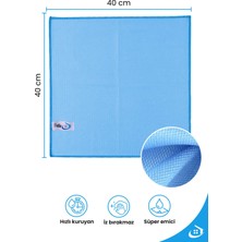 Pella Süper Cam Bezi – 3’lü Set 40X40 Iz Bırakmayan Formül, Mükemmel Temizlik!