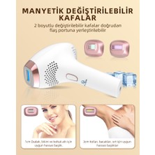 Yues Ipl Buz Başlıklı Lazer Epilasyon 9 Modlu Epilasyon Cihazı Skin Collagen Azaltıcı Acısız