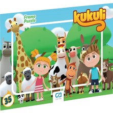 Ca Games Kukuli Lisanslı 35 Parça Çerçeveli 34X24CM Çocuk Puzzle Yapboz Yeni Serisi