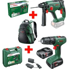 Easyımpact 18V-40 (2X2AH)+BOSCH Universalhammer 18V Kırıcı  (Aküsüz)+Bosch Sırt Çantası