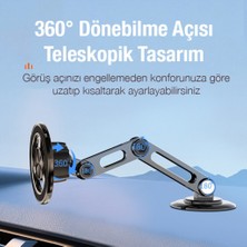 Oto Havalandırma Magsafe Telefon Tutucu - 360 Derece Dönebilen (Siyah)
