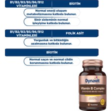 Dynavit Vitamin B Complex 50 Kapsül - B1-B2-B3-B5-B6-B12 Vitamini
