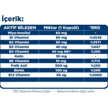 Dynavit Vitamin B Complex 50 Kapsül - B1-B2-B3-B5-B6-B12 Vitamini