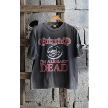 Entombed Already Dead Taş Yıkamalı Oversize Unisex Tshirt