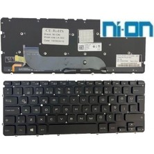 Nion Dell 0MH2X1 MH2X1 Uyumlu Notebook Klavye (Siyah Tr Aydınlatmalı)