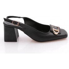 Dgn K615 Kadin D Tokali Arkasi Açik Topuklu Ayakkabi