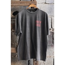 New York 1982 Oversize Unisex Soluk Siyah Vintage Tişört