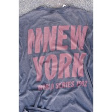 New York 1982 Oversize Unisex Soluk Siyah Vintage Tişört