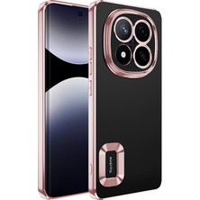 Pilanix Xiaomi Redmi Note 14 Pro Plus Kılıf Renkli Kenarlı Arkası Şeffaf Kamera Korumalı Logo Gösteren Omega Silikon