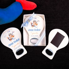 Mutlu Işler 5 Adet Isme Özel Baby Shower Açacak Magnet, Bebek Mevlit Hediyesi, Mevlüt Magnet Hediye